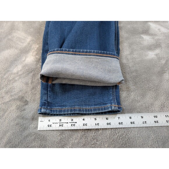 American Eagle Mom Jeans Women’s 18 Blue High Rise Straight Stretch Denim Casual - Picture 11 of 11